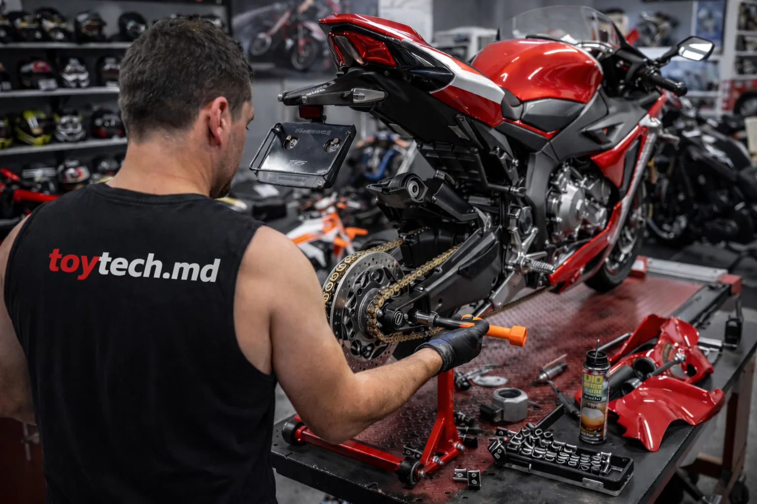 Reparații motociclete și scutere în Chișinău — service mototehnică pe Botanica